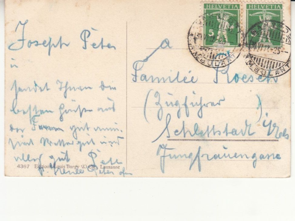 Ansichtskarten: Fribourg 1912 – Gebraucht aus Bürglen TG von StampGraf 1