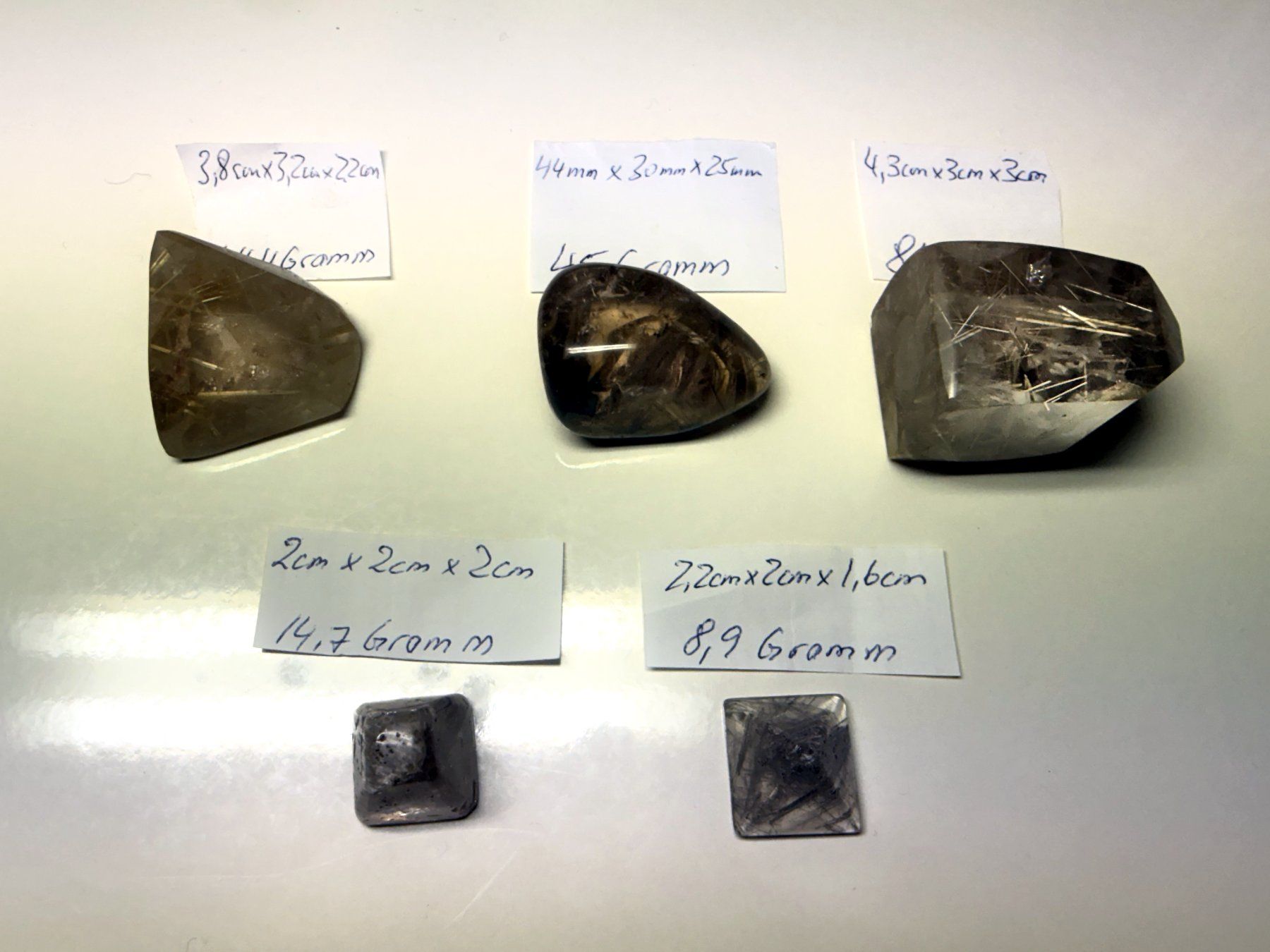 Minerali & Pietre curative: Konvolut 5 echter Rutilquarze – Usato da Berlingen venduto da Herzmensch