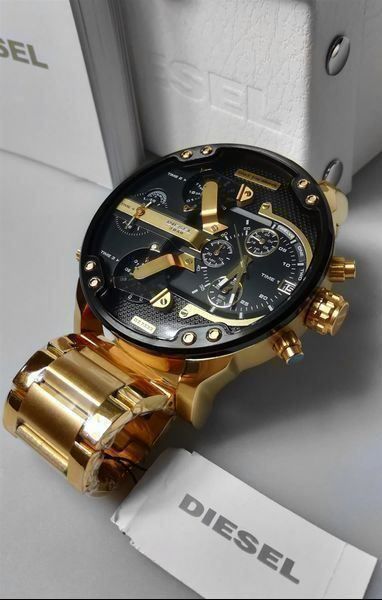Neue DIESEL MR. DADDY 2.0 DZ7333 extragosse Herrenuhr 2