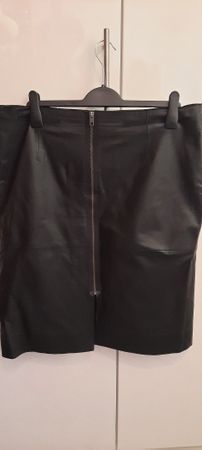 Schwarzer Lederjupe Gr. 42 NOA NOA