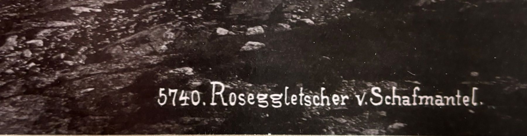 Foto & Immagini: 2 x Vintage, Roseggletscher, Gletscher / St. Moritz, c.1900 – Usato da Frauenfeld venduto da Merk52 1