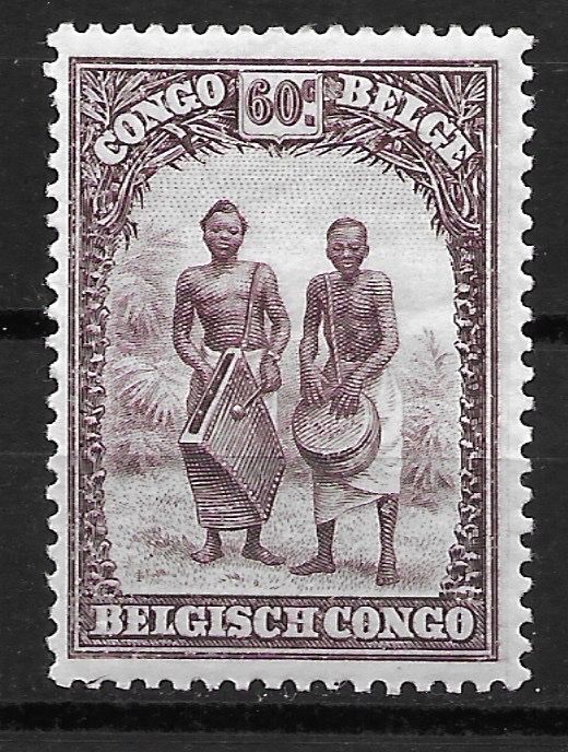 Tutti i francobolli: Belgisch-Kongo 1931: Trommler – Usato da Zürich venduto da Rainstamps