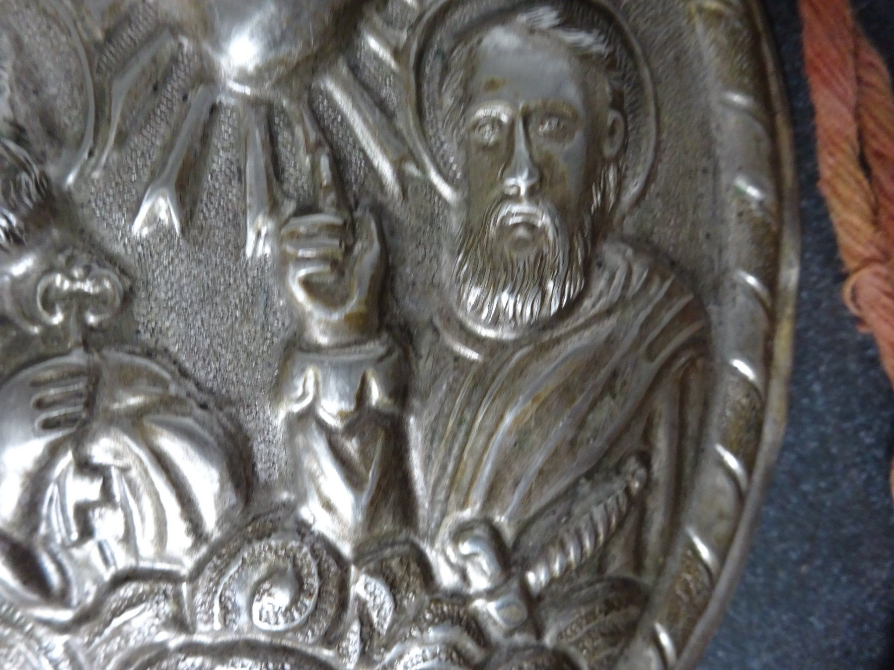 Skulpturen & Statuen: Votivblech Reliquie Ikone  / St. Peter  + Paul – Gebraucht aus Oetwil am See von Golfsud 2