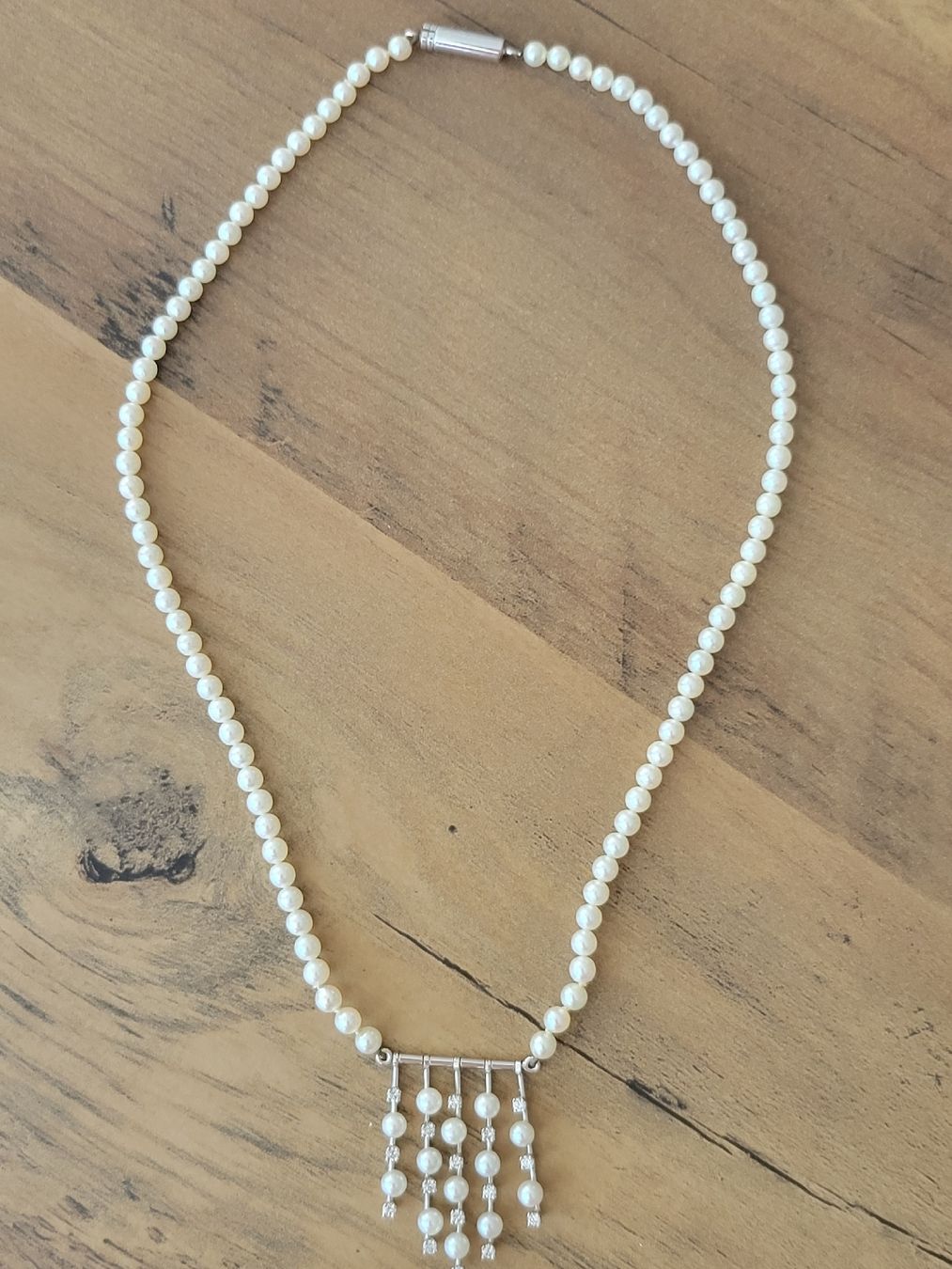 Catenine: Hochwertiges Perlencollier mit 16 Brillanten – Nuovo (secondo la descrizione) da Unterägeri venduto da Altgoldschmuck 5