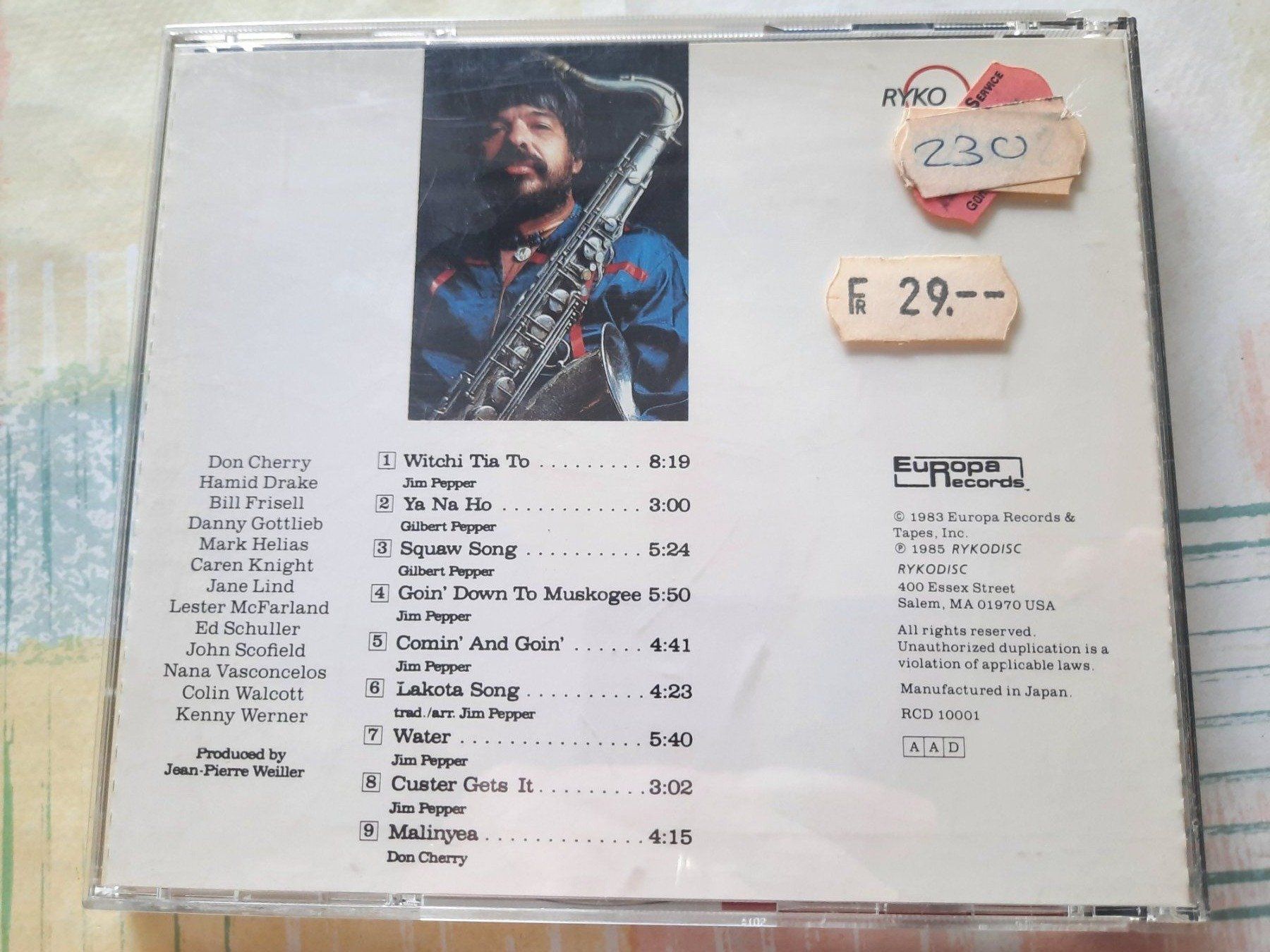 CDs: CD Jim Pepper - Comin' an goin' – Gebraucht aus Pully von bro_n52j 1