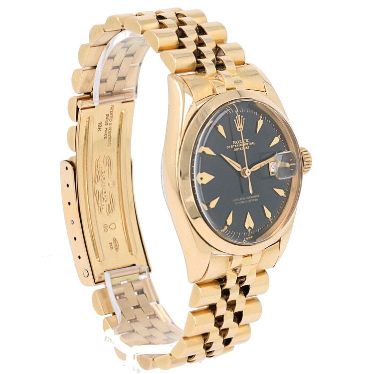Rolex Orologi: Rolex Datejust Black Gilt  Yellow 6604 – Usato da Stabio venduto da phi_k5ws 5