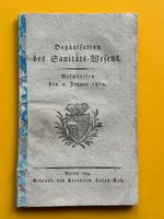 Organisation des Sanitäts Wesens Kanton Aargau 1804