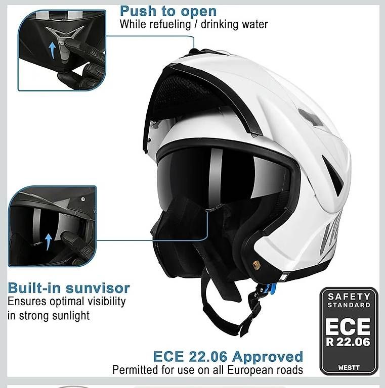 Casques & visières: Westt Klapphelm Motorrad ECE – Neuf avec emballage d'origine à allschwil par elmo63 1