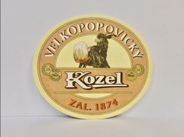 Bierdeckel Velkopopovický Kozel Bier Untersetzer Vintage