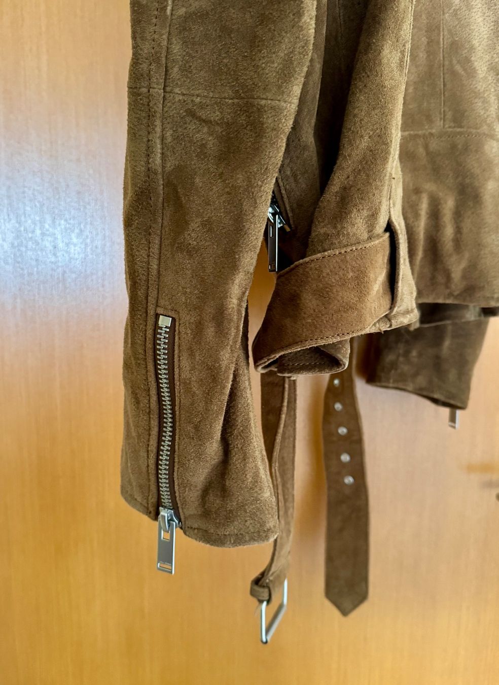 Zara Giacche: Veste en cuir brun "biker" – Usato da Moutier venduto da DreamerZz1 2