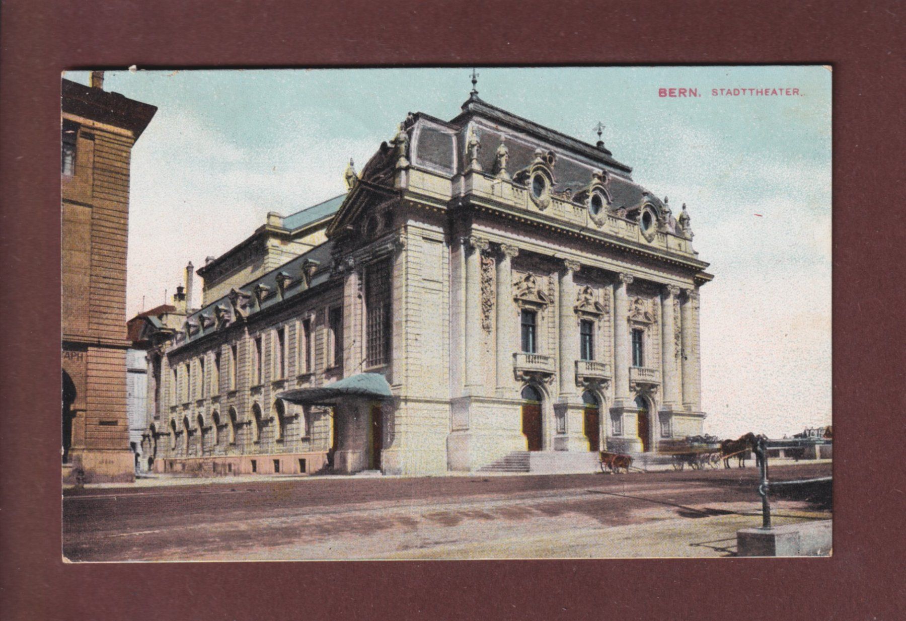 Ansichtskarten: BERN - Stadttheater - 1910 – Gebraucht aus Pully von nicecards