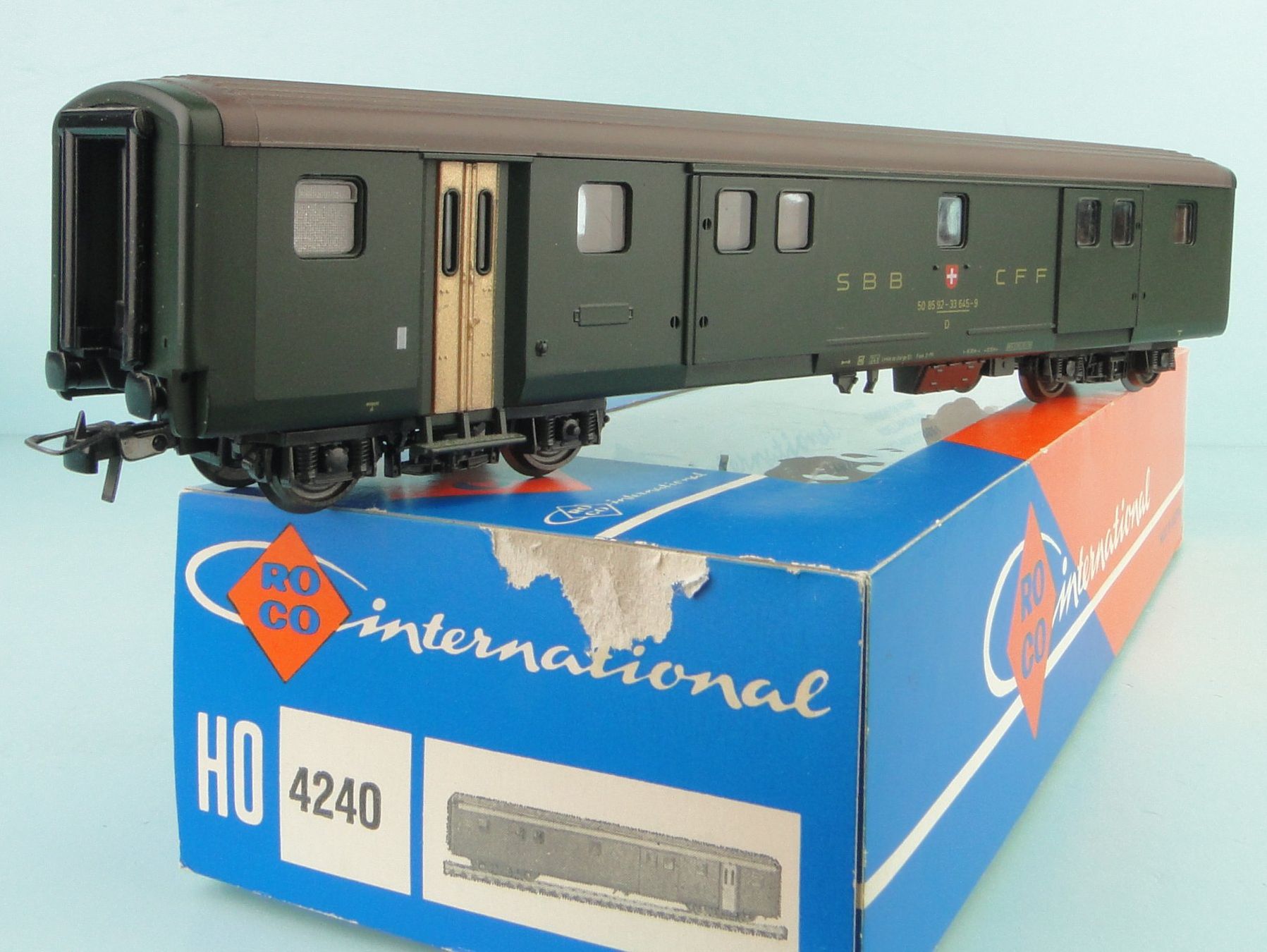 Roco Modellini di ferrovie: Roco 4240 SBB Gepäckwagen, NEU – Usato da Bülach venduto da cann11