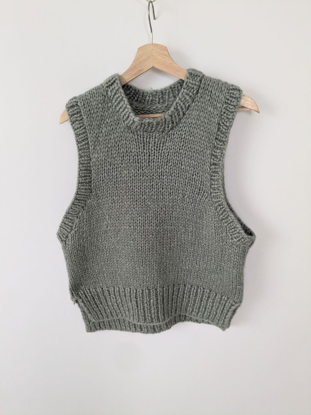 Gilet & Giacche senza maniche: Strickweste Damen Mint grob gestrickt, M  – Usato da Rorschach venduto da olg_5qq2 1
