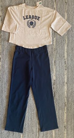 NEU Mädchen-Pyjama  TCHIBO, 134/140cm, ÖKO Baumwolle, BRIEF