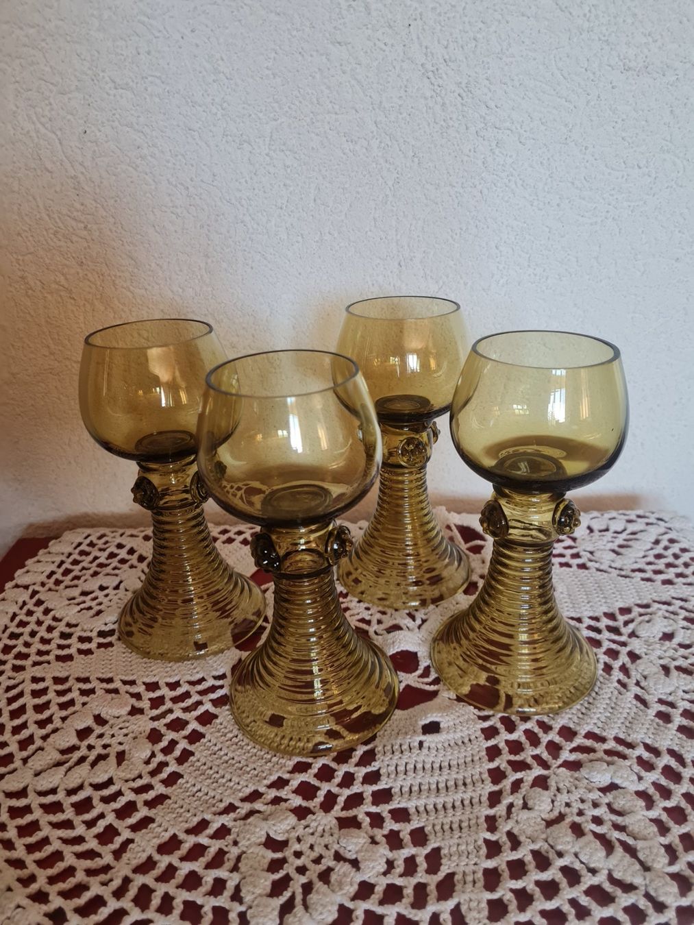 Bicchieri: Vintage Waldglas Weinglässer – Usato da Münsingen venduto da Cuci31