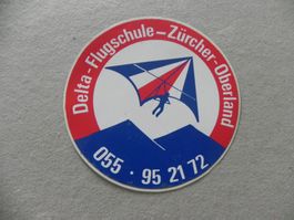 Abziehbild Kleber 45 Jahre Delta Segler Flugschule Flugzeug