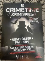 CRIMETIME Kriminalspiel Ungelöster Fall 004 neu