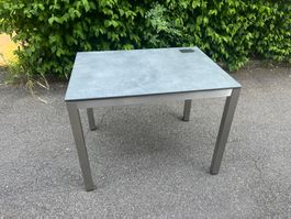 Gartentisch "classic" 100x75cm Inox mit HPL Platte