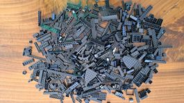 Konvolut/ Sammlung Lego Bausteine  schwarz     900 Gramm
