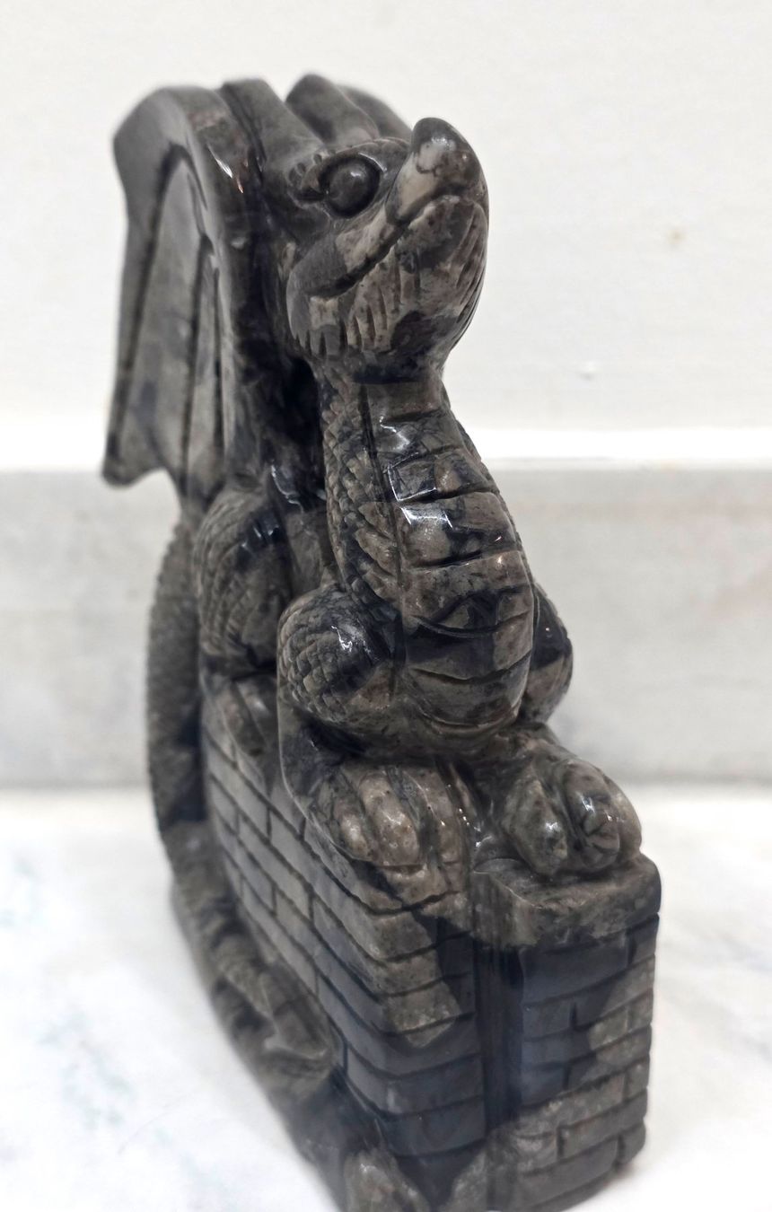 Minerali & Pietre curative: Vulkanachat Drache 682g – Nuovo e nell'imballaggio originale da Matzingen venduto da Shay_Crystalz 2