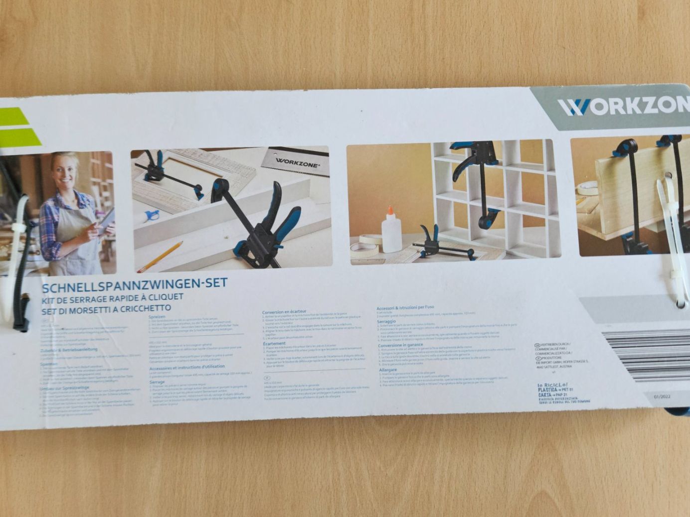 Tutti gli attrezzi: WORKZONE Schnellspannzwingen-Set 2 teilig neu – Nuovo e nell'imballaggio originale da Römerswil LU venduto da Helfenstein6027 1