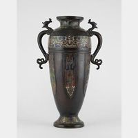 Magnifique Grand Vase ancien bronze Japon 🎁