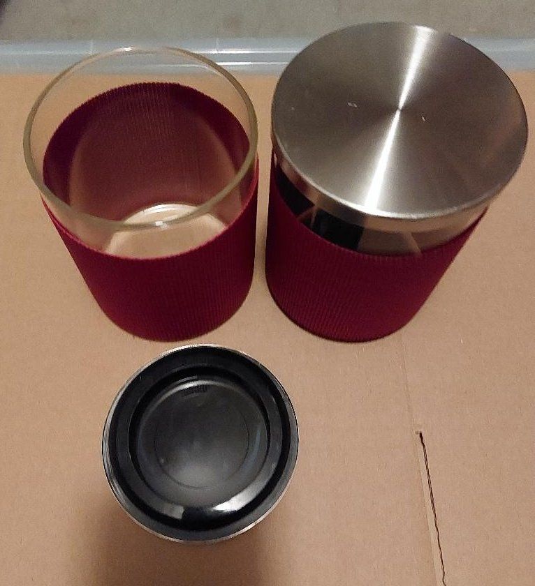 Contenitori & Simili: 2 Behälter aus Glas mit Deckel – Usato da Birsfelden venduto da ann_87wx