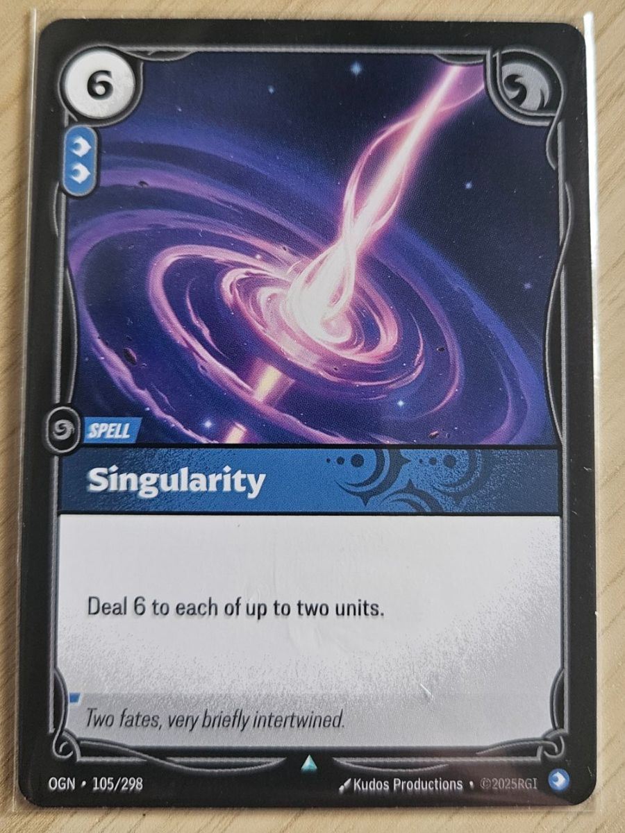 Carte collezionabili: Spell "Singularity" OGN 105/298, NM, Riftbound – Nuovo (secondo la descrizione) da Liebefeld venduto da spetrovic