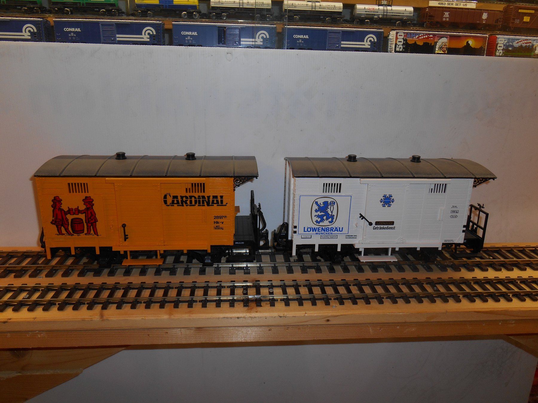 LGB Modellini di ferrovie: LGB BIERWAGEN Cardinal & Löwenbräu – Usato da Wohlen AG venduto da timpojim1