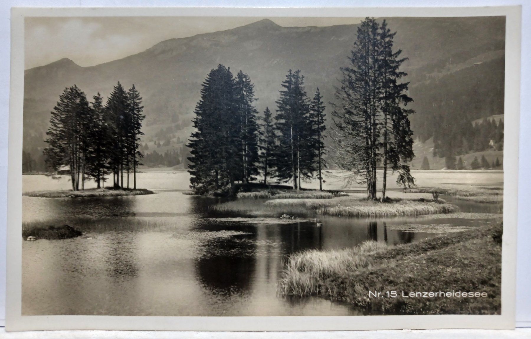 Ansichtskarten: Lenzerheidesee Nr.15, 1949 – Gebraucht aus Aarau Rohr von mgvw