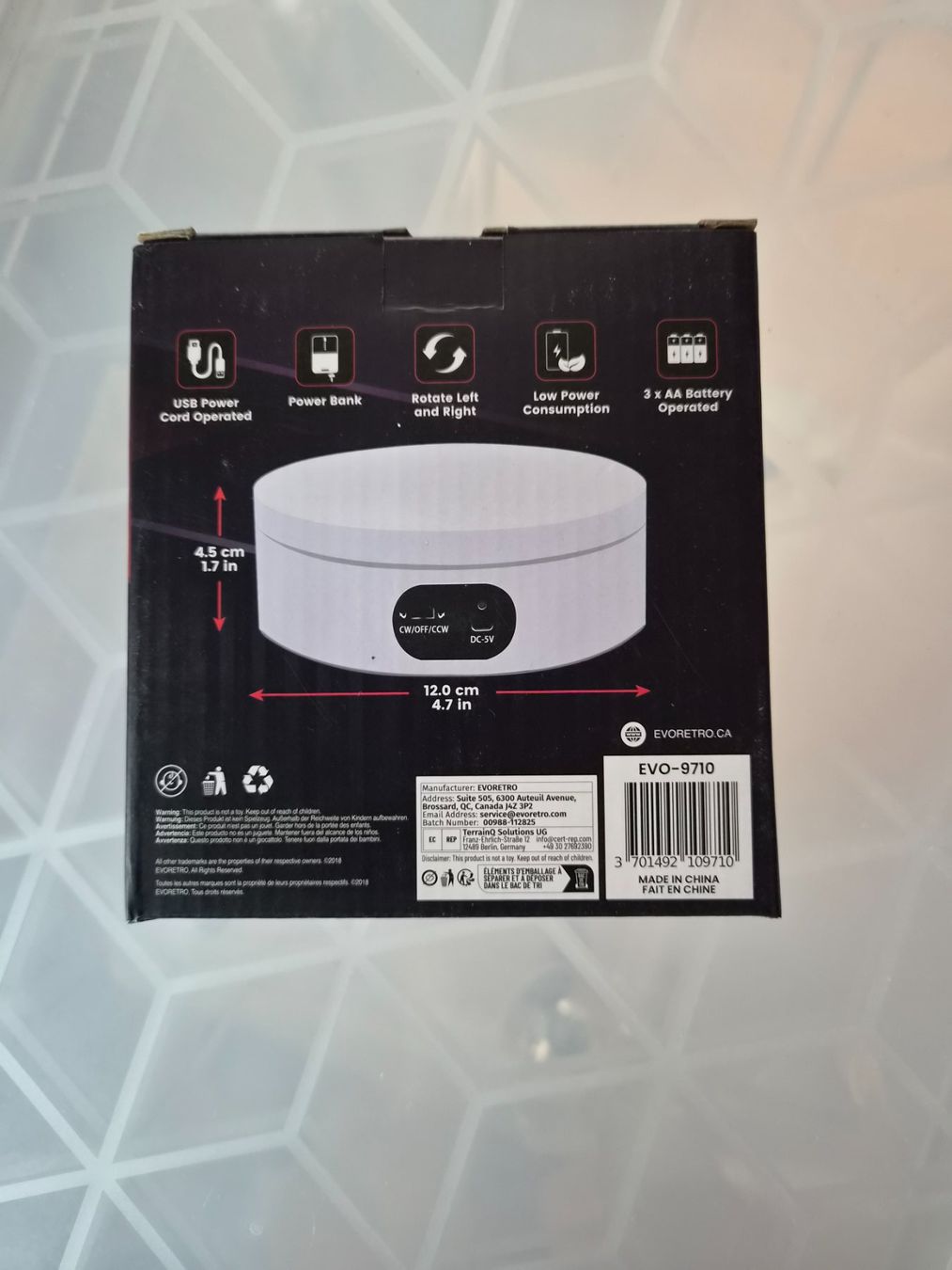 Figurines: Artikel 1: EVORETRO Rotating Stand Display – Neuf avec emballage d'origine à Sisseln AG par schenk-figuren 1