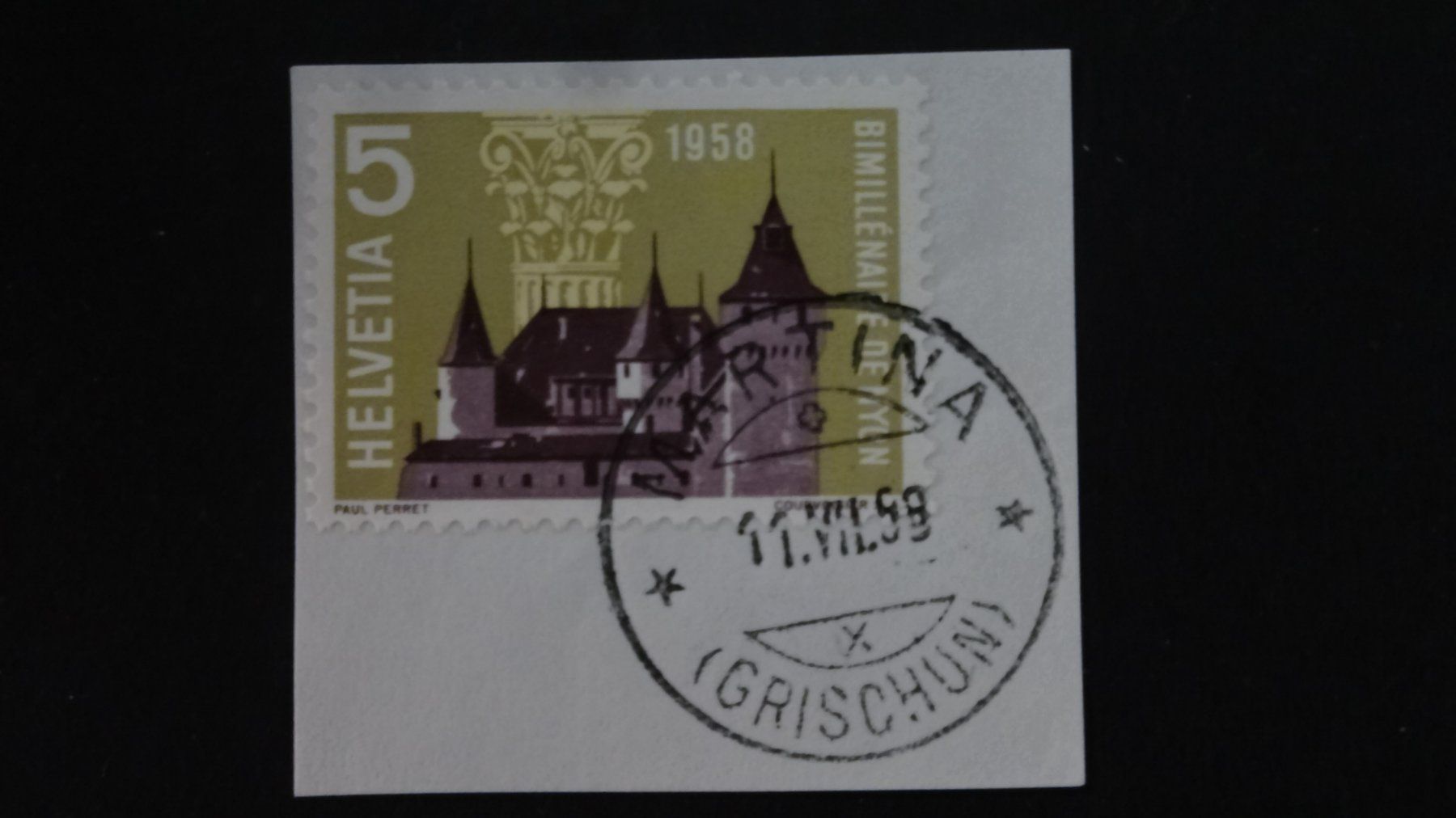 Tutti i francobolli: MARTINA (Grischun)  11.VII.58   172 – Usato da Anwil venduto da larks