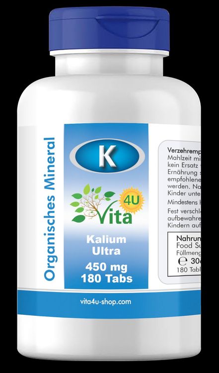 Kalium Ultra 450mg bioverfügbar, 180 Tabs (Neu und originalverpackt) in ...