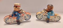 Jouet moto en tole "Haji" Japan, lots de 2 jouets