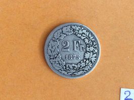 2 francs 1875  Rare