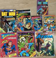 ***Superman Batman Atom Comics 80er Jahre 8 Stk.***