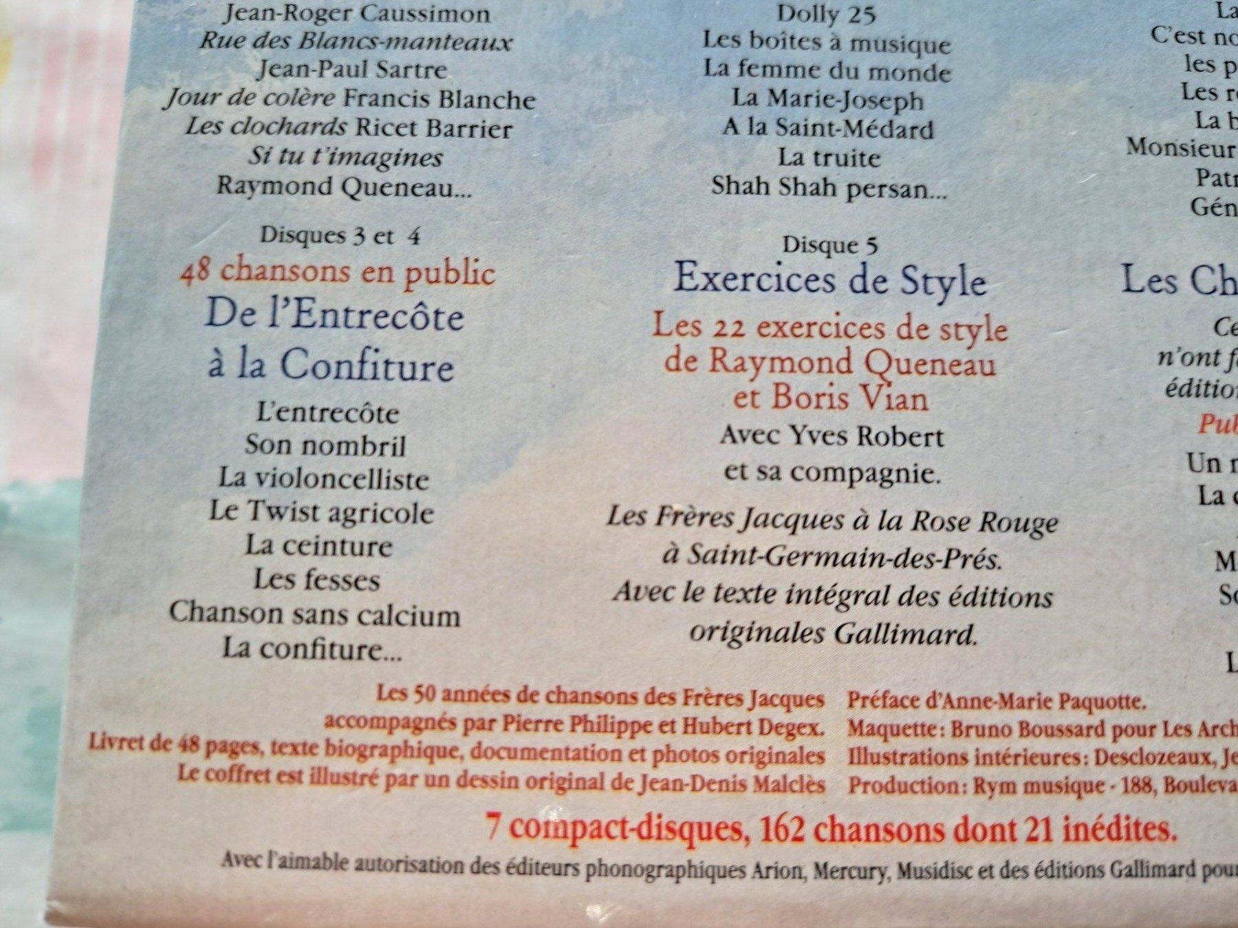 CD: Coffret Collector - les frères Jacques 7 CDS – Usato da Pully venduto da bro_n52j 4