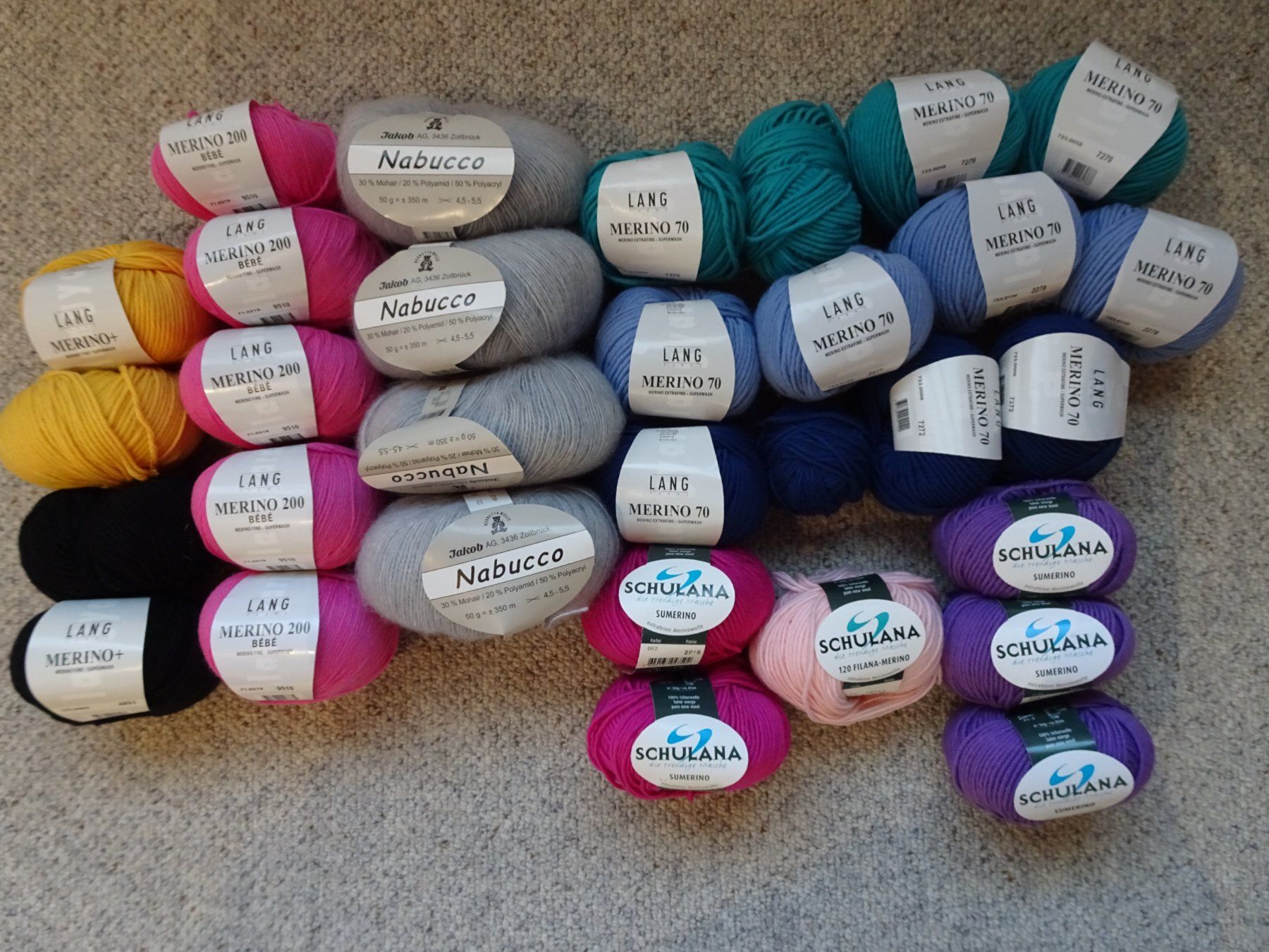Lang Yarns Lana: Wollpaket mit hochwertigem Garn – Nuovo (secondo la descrizione) da Oberwangen b. Bern venduto da est_d8gf 3