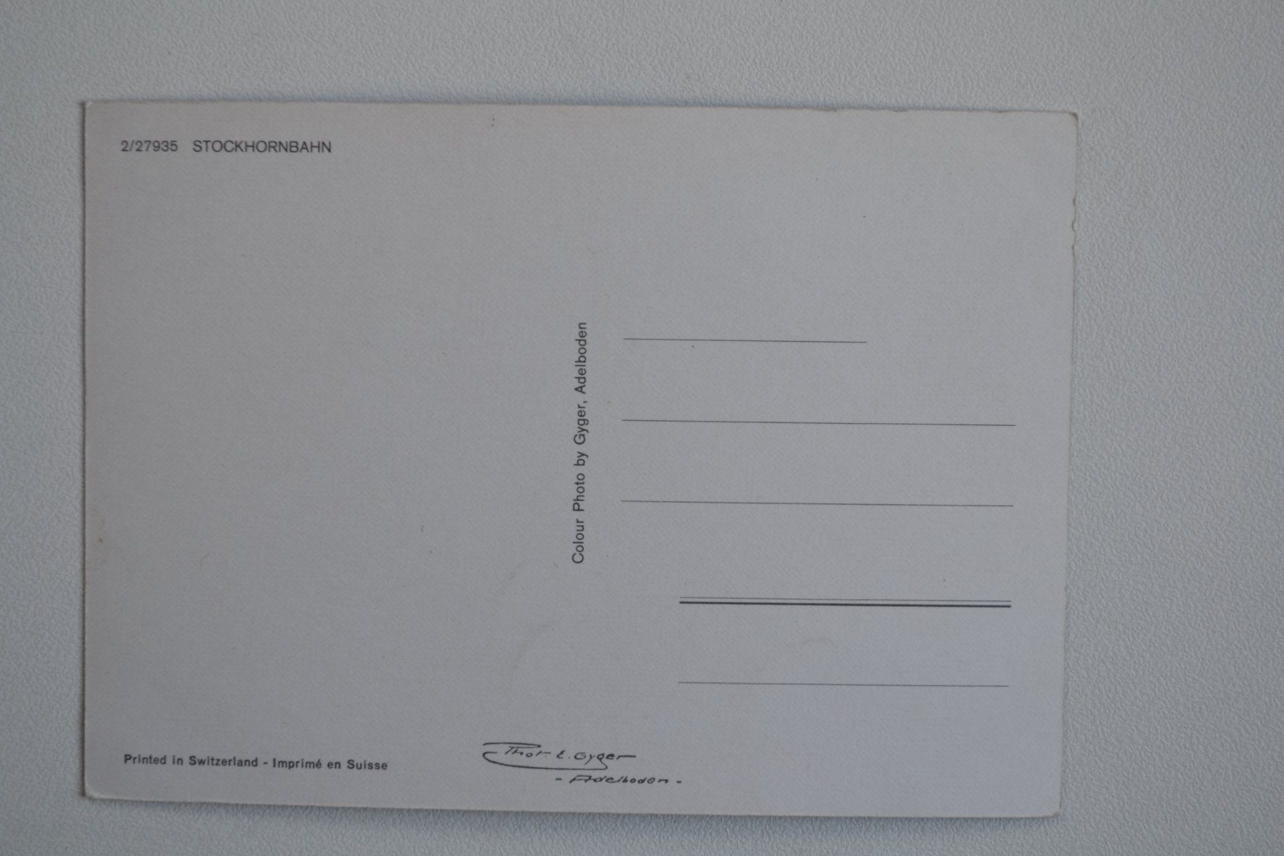 Cartoline postali: AK Stockhornbahn BE – Usato da Beinwil am See venduto da kajak55 1