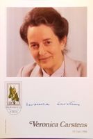 Veronica Carstens 1923-2012 Autogramm Sammelkarte 18x26cm