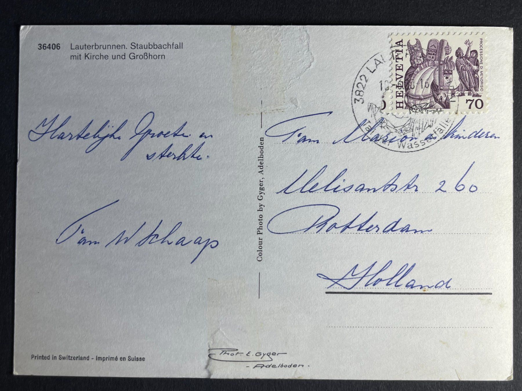 Cartoline postali: Lauterbrunnen - Staubbachfall – Usato da Steg VS venduto da _vinci_ 1