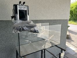 Aquarium Glasbecken mit Aussenfilter/Pumpe Cristalprofi e702