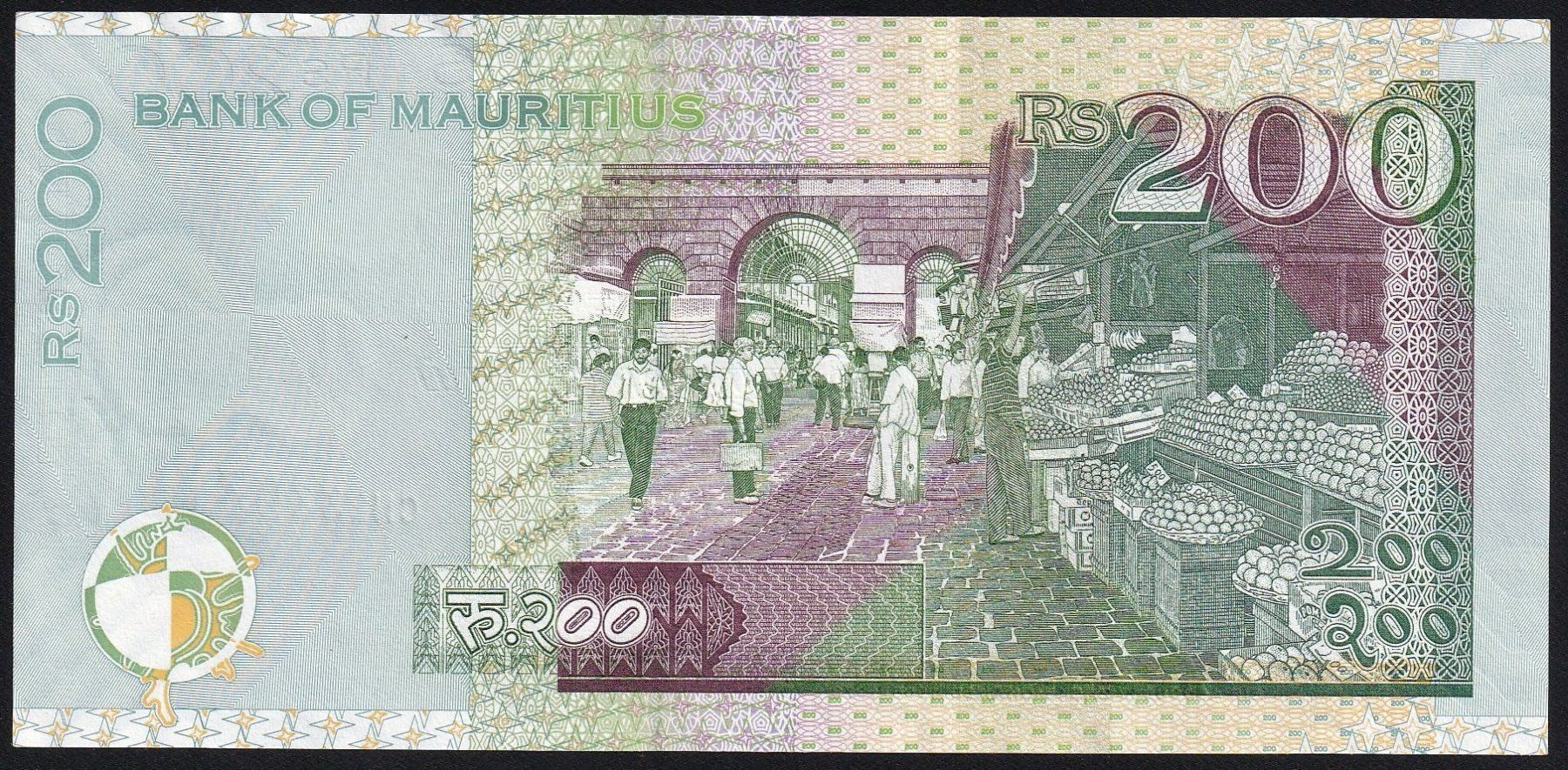 Banknoten: Mauritius 200 Rupees 2017 – Gebraucht aus Brugg AG von banknoten_muesli 1