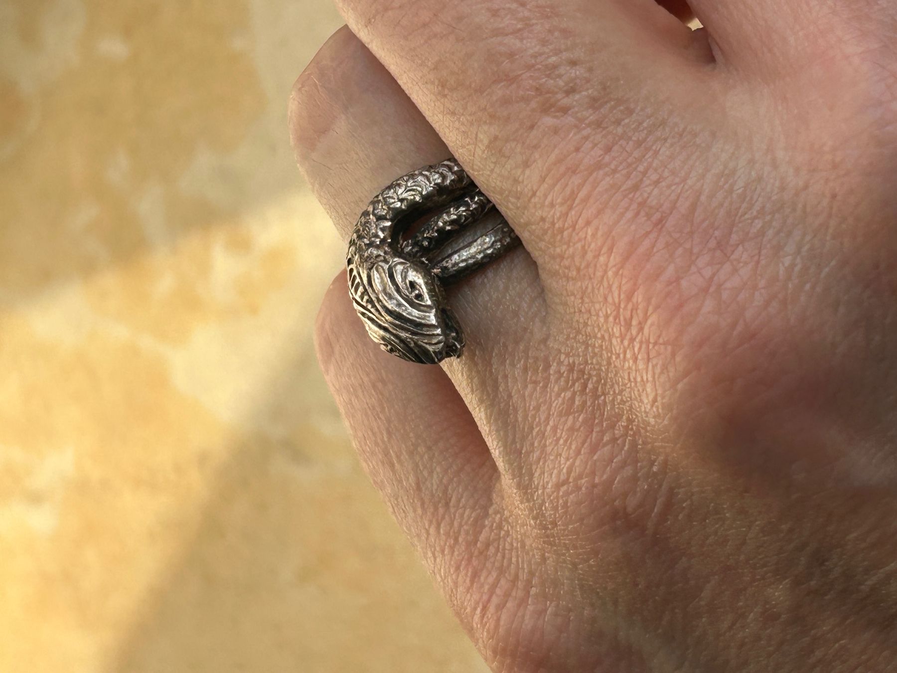 Anelli: Silberring Schlange Gr. 54 (Schlangenring) – Usato da Dittingen venduto da Bijoubelle 2