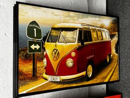 Bilderrahmen schwarz 61x91.5cm Poster Volkswagen VW Bull T1