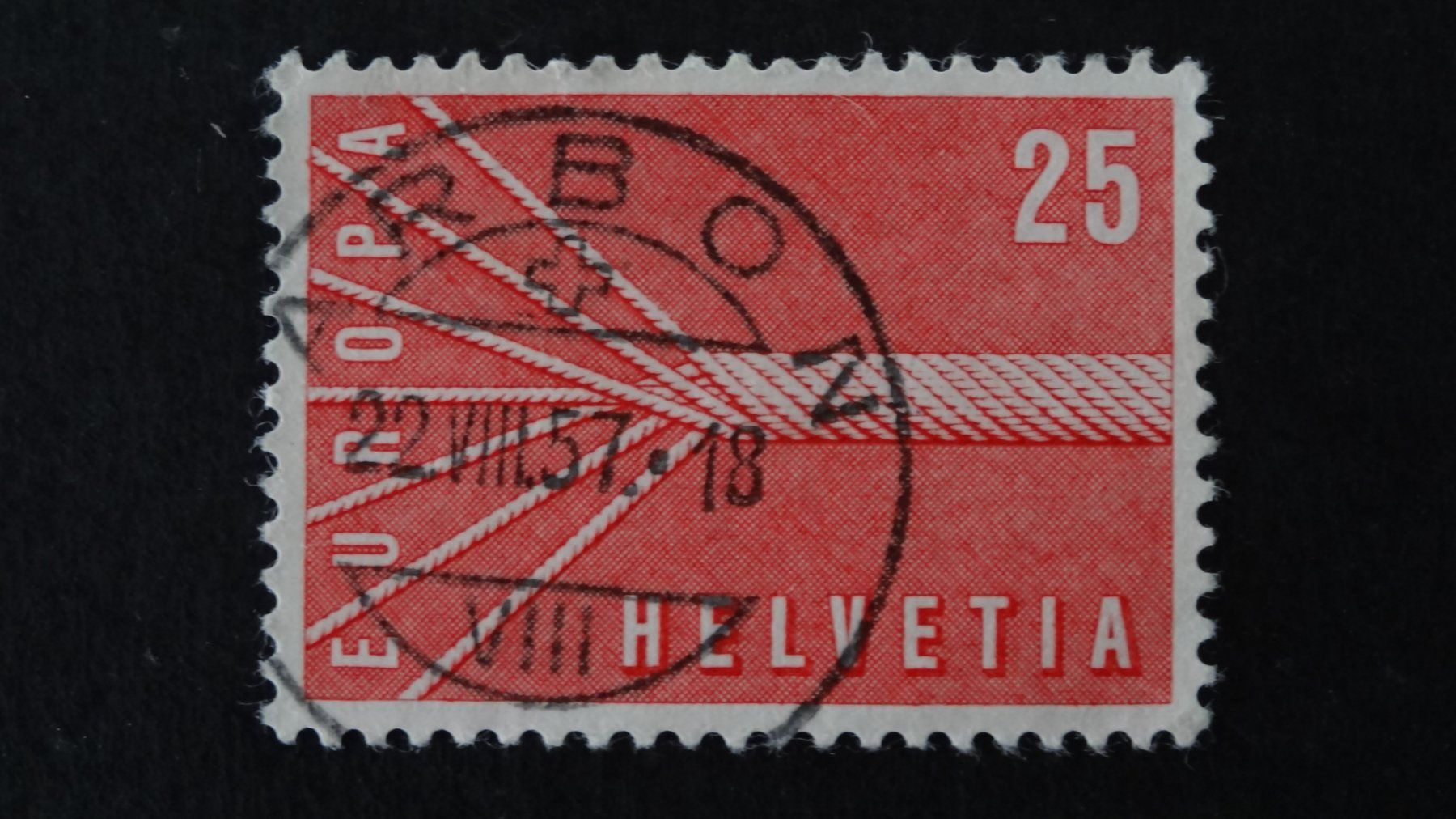 Alle Briefmarken: Vollstempel ARBON  22.VIII.57   144 – Gebraucht aus Anwil von larks
