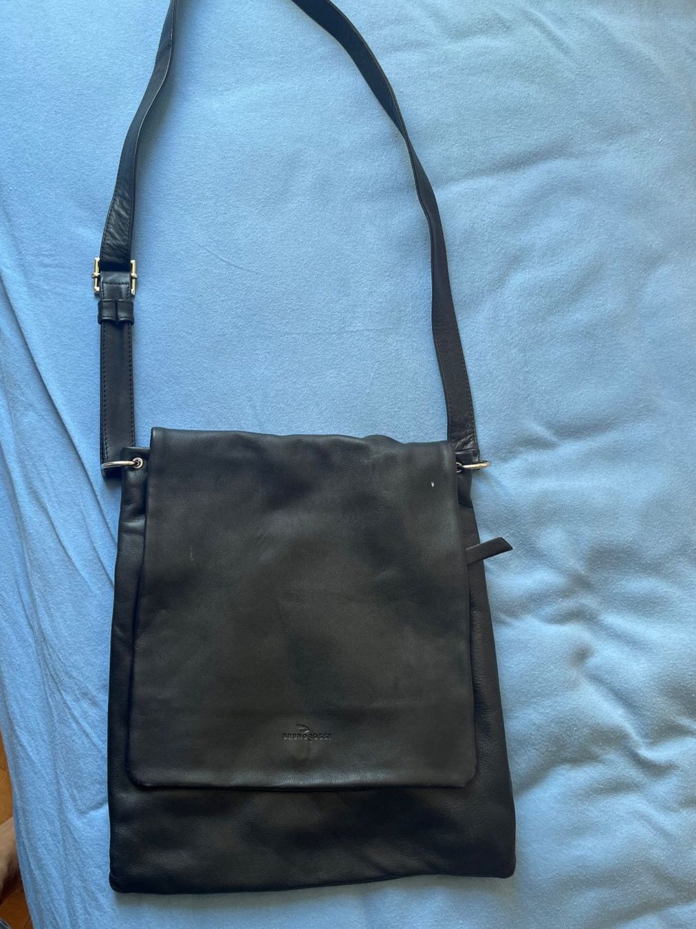 Borse: Schwarze Ledertasche von Bruno Rossi – Usato da Bern venduto da Vineb