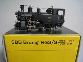 H R F, Brünig Hg 3/3 1065 Zahnrad-Dampflok,bis ca 1955,1752G