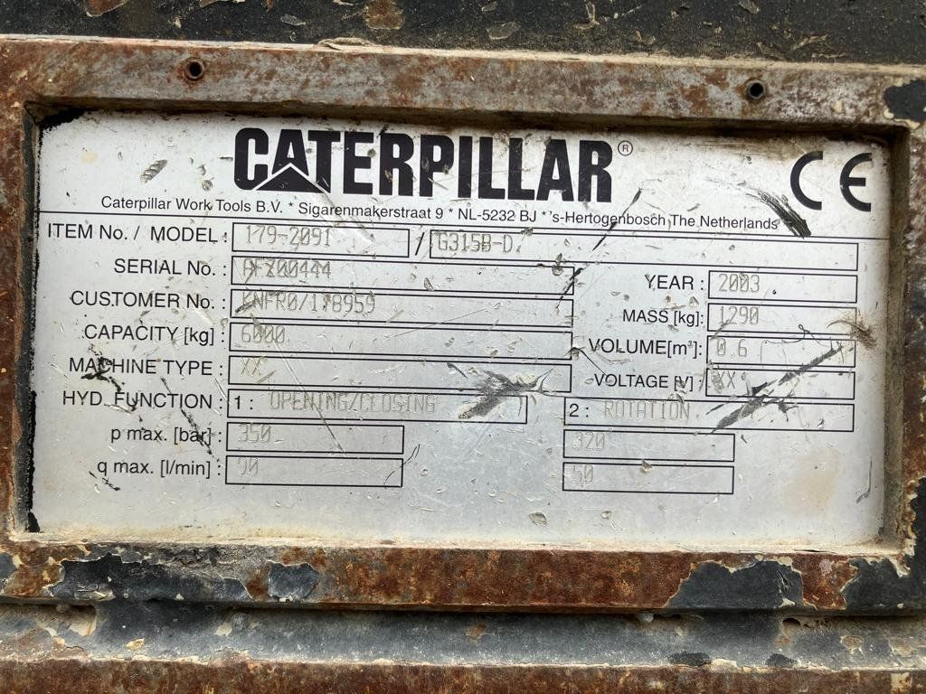 Greifer: Caterpillar Greifer G315B-D – Gebraucht aus Hasle LU von  6