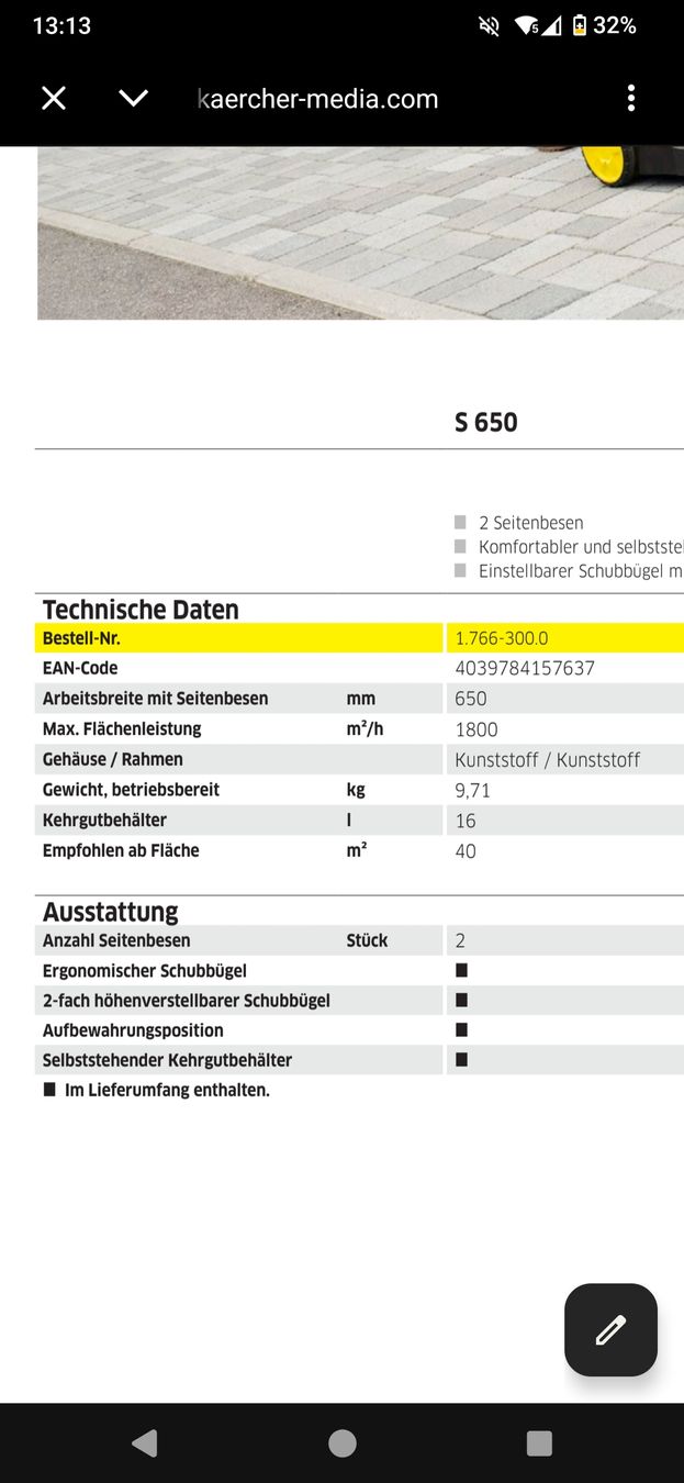 Kärcher Alle Maschinen: Kärcher Kehrmaschine S650 – Gebraucht aus Pratteln von Cartonsducoeur_bl 7
